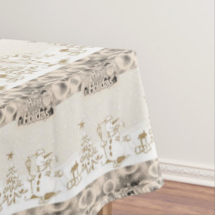 Christmas Tablecloth, Snowman Tablecloth