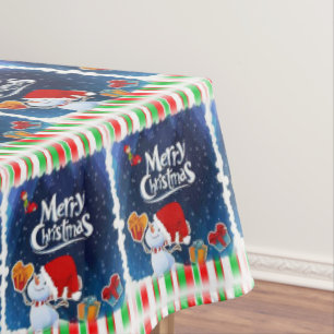 Christmas Tablecloth, Snowman Tablecloth