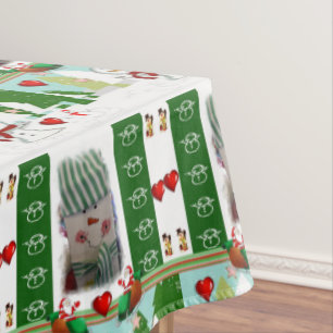 Christmas Tablecloth, Snowman Tablecloth