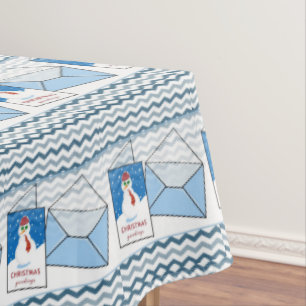 Christmas Tablecloth, Snowman Tablecloth