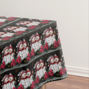 Christmas Tablecloth, Snowman Tablecloth