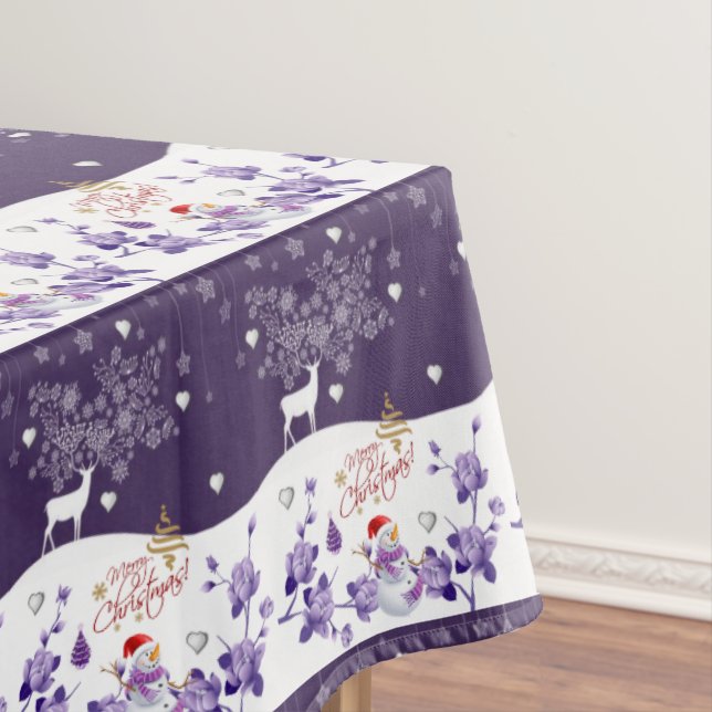 Christmas Tablecloth, Snowman Tablecloth (In Situ)