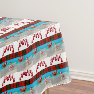 Christmas Tablecloth, Snowman Tablecloth