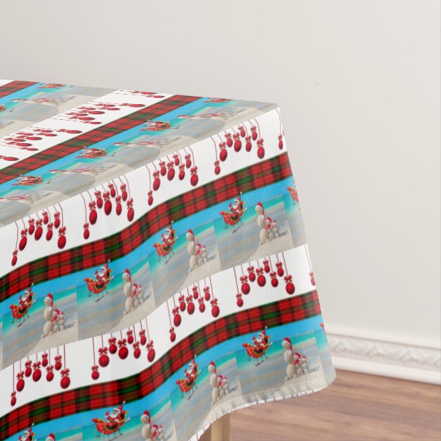 Christmas Tablecloth, Snowman Tablecloth (In Situ)