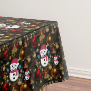 Christmas Tablecloth, Snowman Tablecloth
