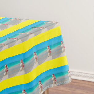 Christmas Tablecloth, Snowman Tablecloth