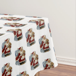 Christmas Tablecloth, Vintage Tablecloth