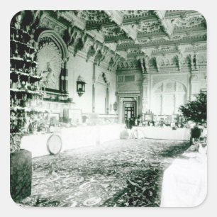 Christmas Tables in the Durbar Room Square Sticker