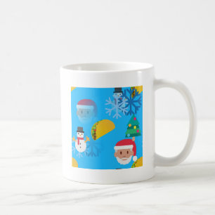 christmas taco emoji coffee mug