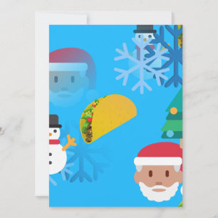christmas taco emoji holiday card