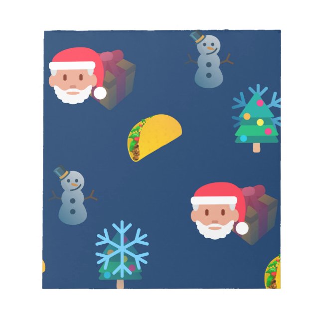 christmas taco emoji notepad (Front)