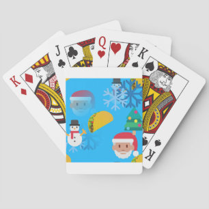 christmas taco emoji playing cards