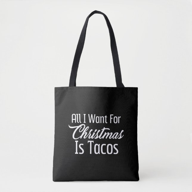 Christmas Tacos Tote Bag (Front)