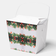Christmas Take out Favour Box