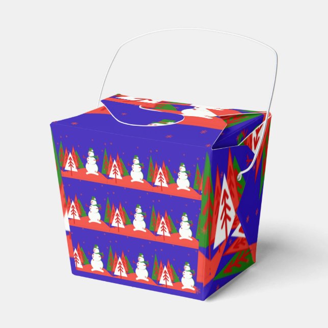 Christmas Takeout Box - Favour Box Gifts - Xmas (Front Side)