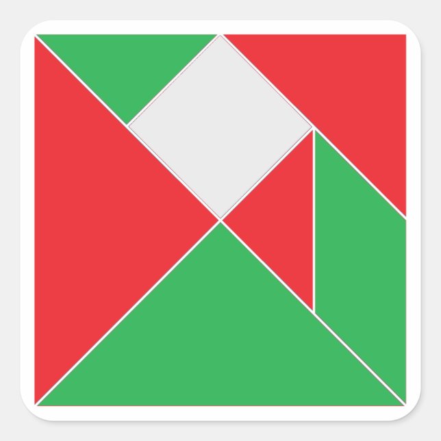 Christmas Tangram Puzzle Stickers (Front)