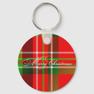 Christmas Tartan Keychain