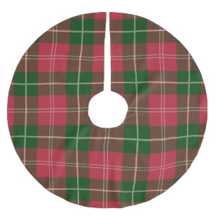 Christmas tartan plaid pattern tree skirt