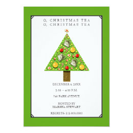 christmas tea invitation