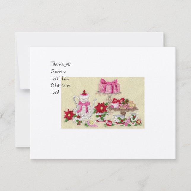 Christmas Tea Party Invitation (Front)