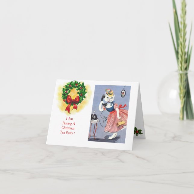 Christmas Tea Party Invitation (Front)
