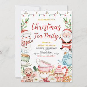 Christmas Tea Party Invitation
