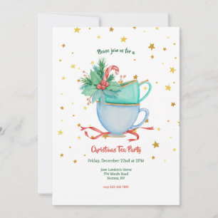 Christmas Tea Party Invitations