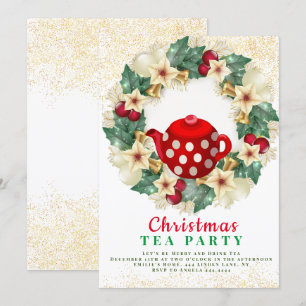 Christmas Tea Party Invitations
