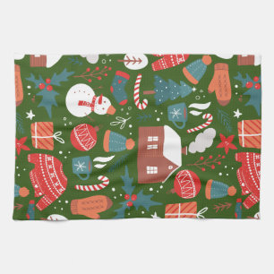 Christmas tea towel