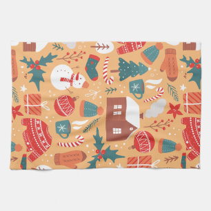 Christmas tea towel