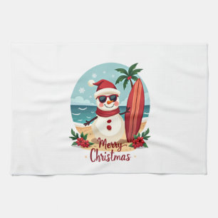 christmas tea towel