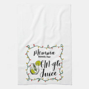 Christmas Tea Towel - GINgle Juice