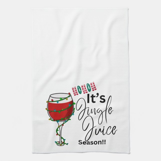 Christmas Tea Towel -  It’s Jingle Juice Season    (Vertical)