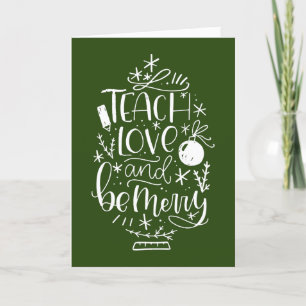 Christmas Teacher Appreciation Greeting Card