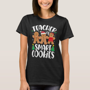 Christmas Teacher Cute Gingerbread Cookies 2 T-Shirt