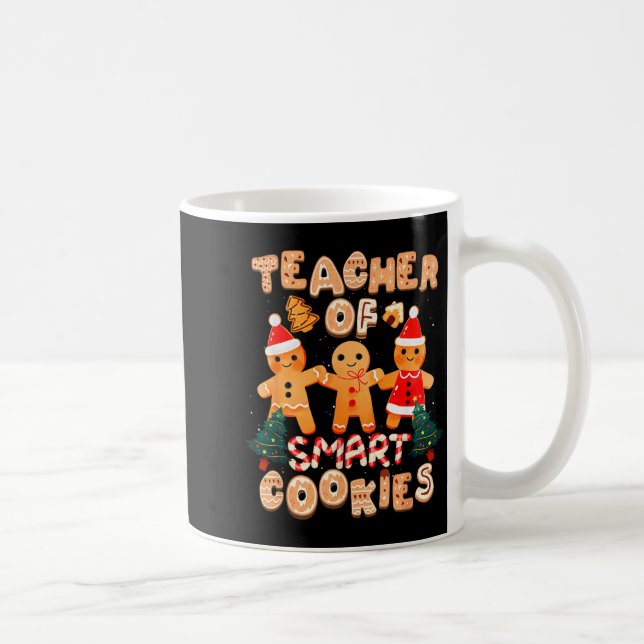 Christmas Teacher Cute Gingerbread Cookies Funny H Coffee Mug (Right)