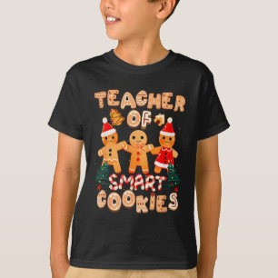 Christmas Teacher Cute Gingerbread Cookies Funny H T-Shirt