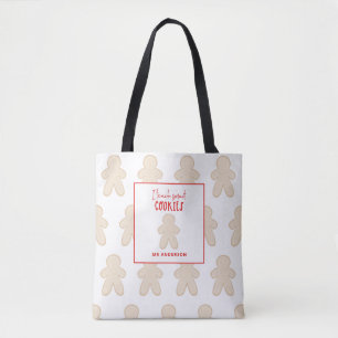 Christmas teacher gingerbread smart cookies gift t tote bag