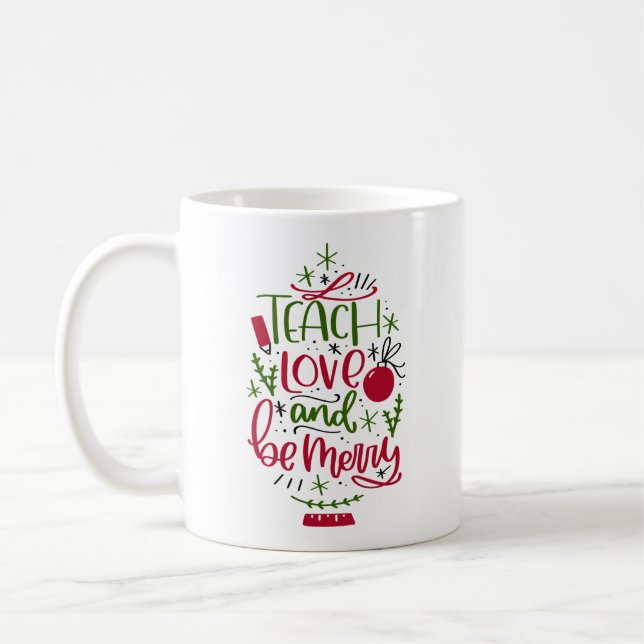 Christmas Teacher Mug (Left)