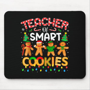 Christmas Teacher Of Smart Cookies Funny Cute Ging Mouse Mat