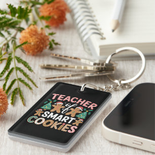 Christmas Teacher Of Smart Cookies Gingerbread  Key Ring