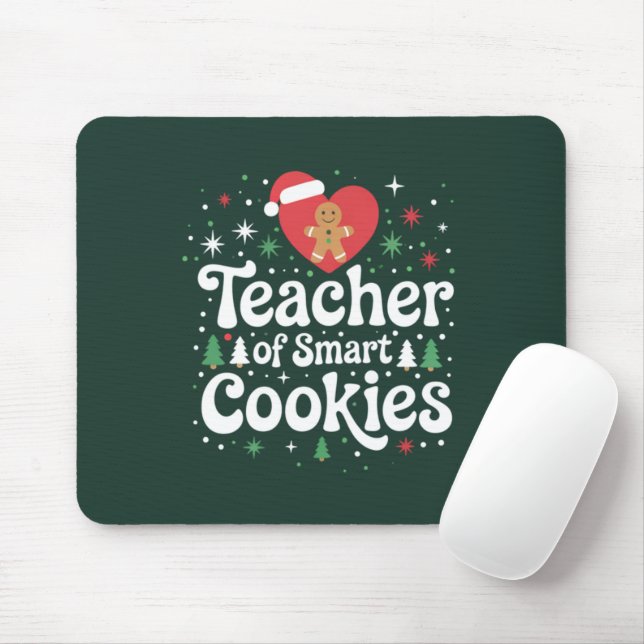 Christmas Teacher Of Smart Cookies  Mouse Mat (With Mouse)