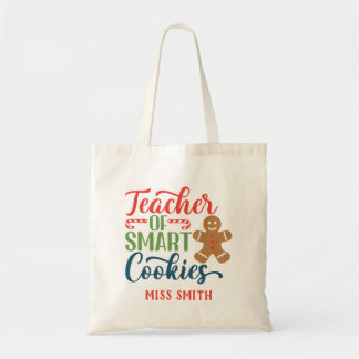 Christmas Teacher Personalised Gift Tote Bag