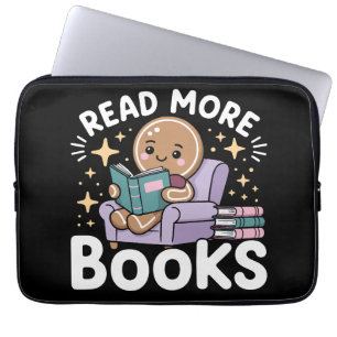 Christmas Teacher Read More Books Funny Laptop Sleeve