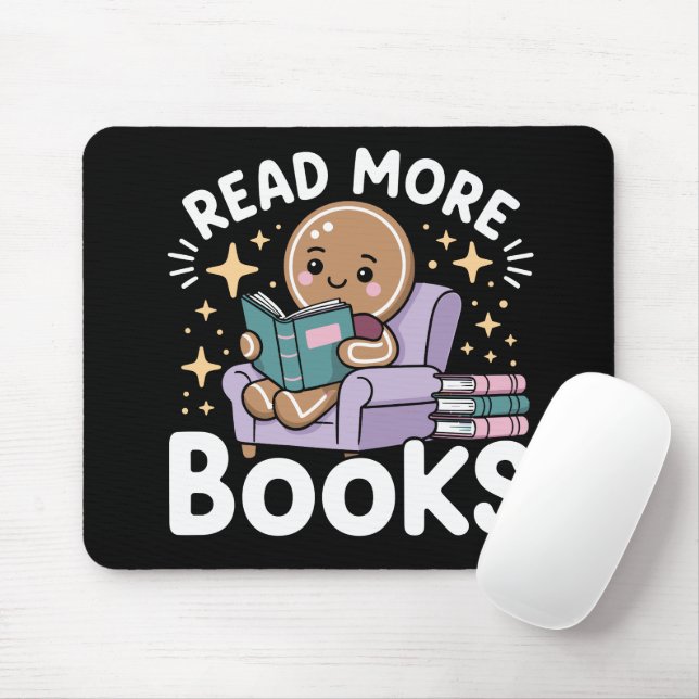 Christmas Teacher Read More Books Funny  Mouse Mat (With Mouse)