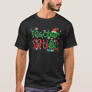 Christmas Teacher Squad Funny Xmas Teachers Crew M T-Shirt