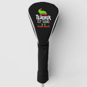 Christmas teacher, teacher elf squad golf head cover