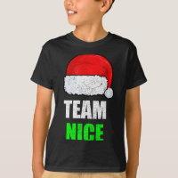 Christmas Team Nice Shirt, Matching Family Pajama,