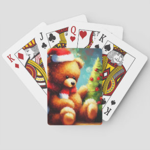 Christmas Teddy Bear (1) Playing Cards