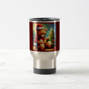 Christmas Teddy Bear 1 Travel Mug